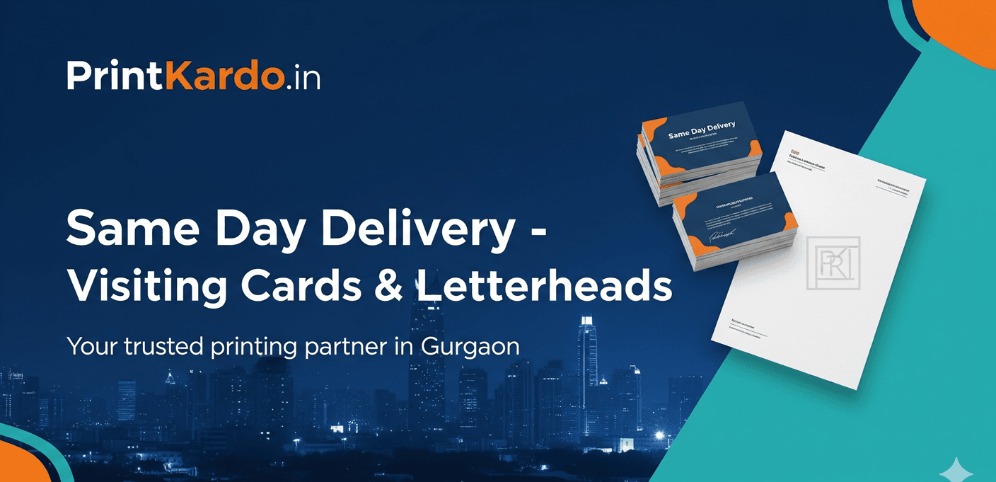 Urgent Visiting Card & Letterhead Printing in Gurgaon | Same Day Delivery – PrintKardo