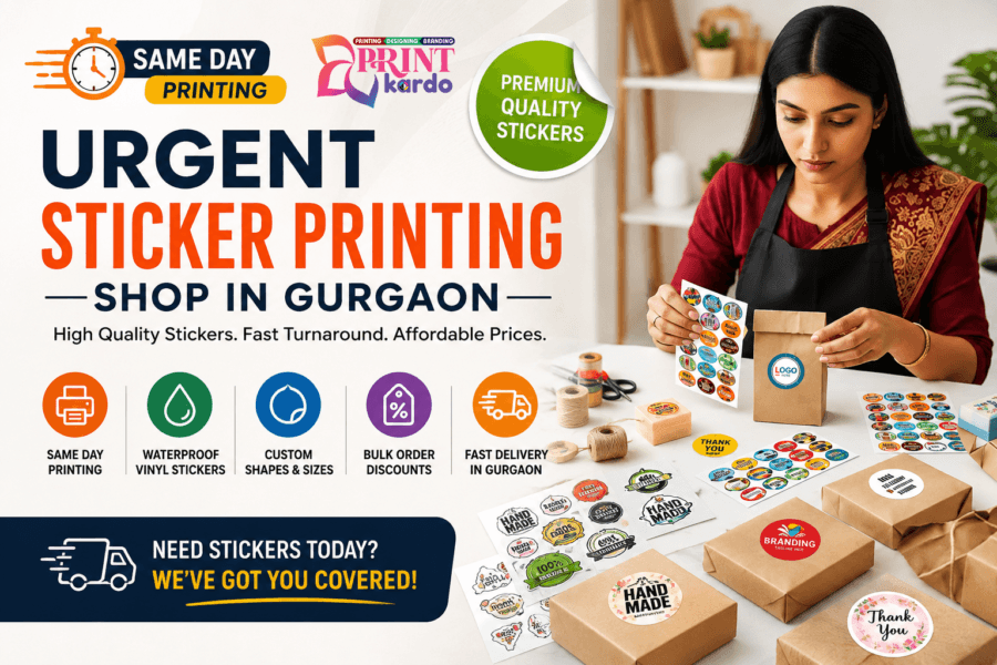 Urgent Sticker Printing Shop in Gurugram