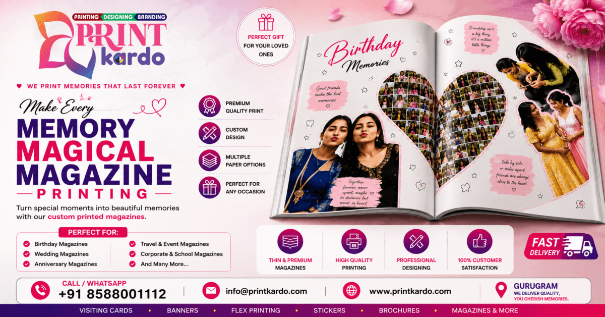 Birthday Magazine Printing in Gurugram